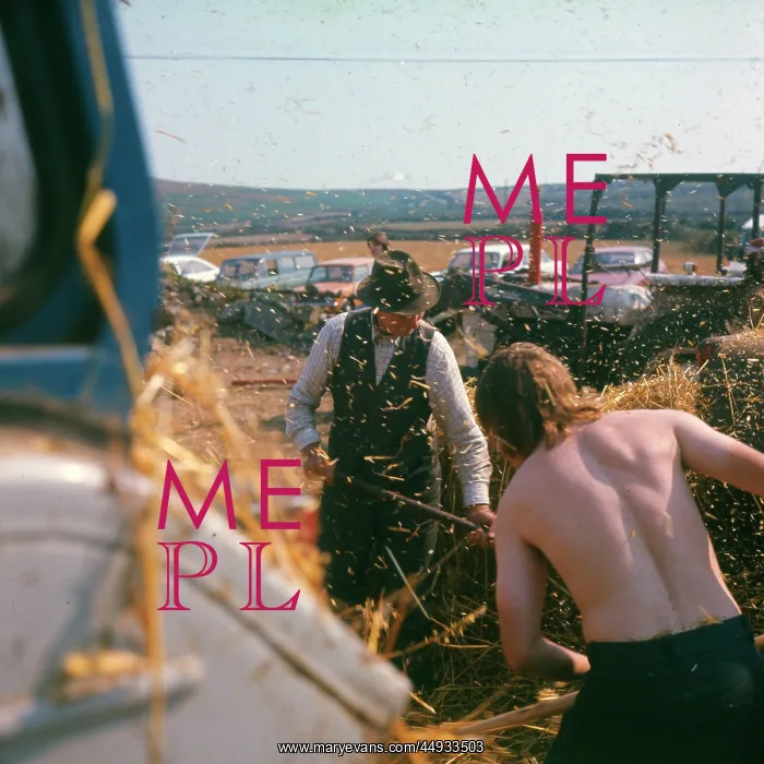 : Two farmhands at harvest time : Two farmhands at harvest time