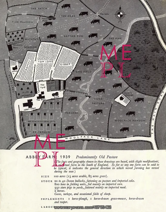 : Farming pre-war in 1939 - layout of fields and crops (1 / 2) : Farming pre-war in 1939 - layout of fields and crops (1 / 2)