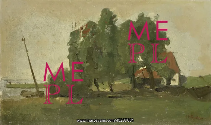 : Farmstead, by George Hendrik Breitner : Farmstead, by George Hendrik Breitner