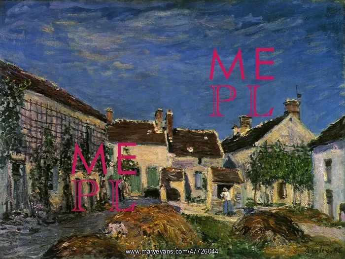  : Farmyard Scene, by Alfred Sisley