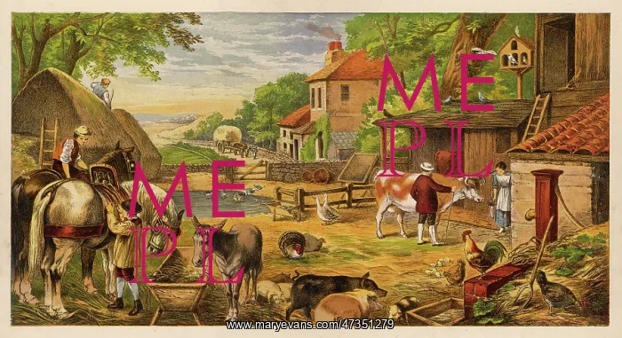  : FARMYARD SCENE C1870