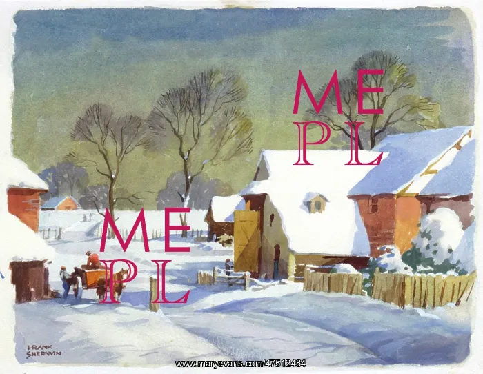  : Farmyard in the snow