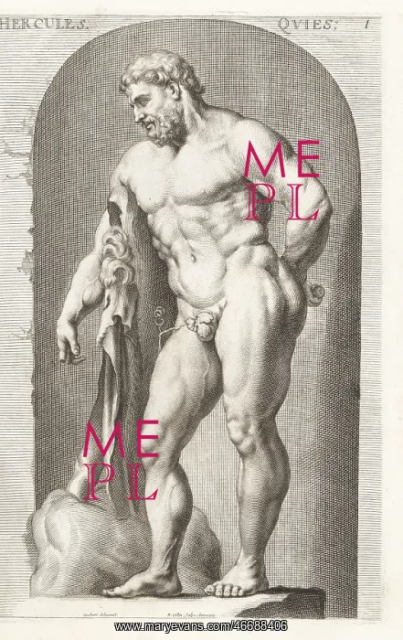 : The Farnese Hercules sculpture : The Farnese Hercules sculpture