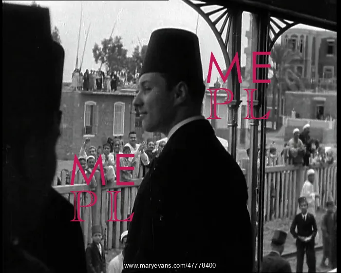 : Farouk I, His Majesty The King of Egypt Waving to Crowds : Farouk I, His Majesty The King of Egypt Waving to Crowds