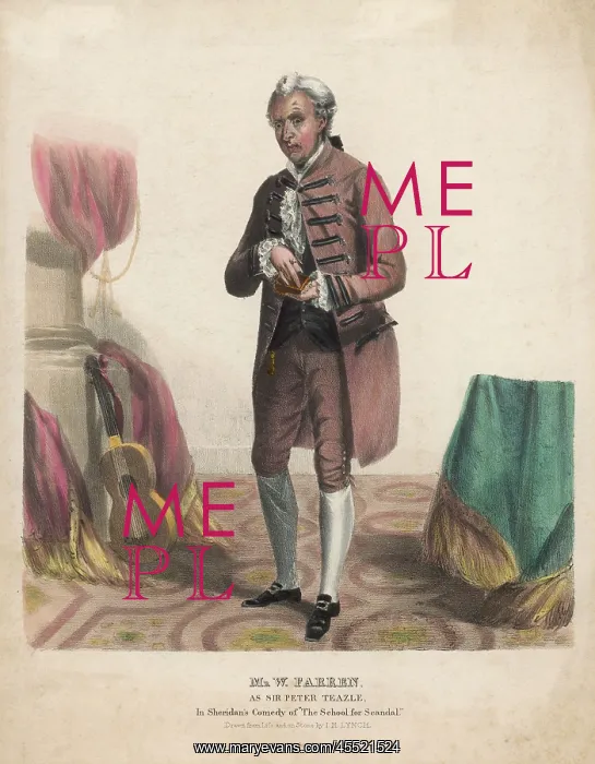 : FARREN AS TEAZLE : FARREN AS TEAZLE