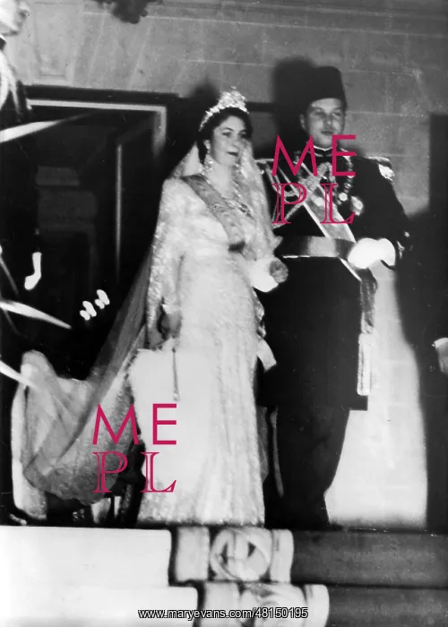 : Faruk I, king, Egypt, With wife Farida, 01.01.1938-31.12.1965 : Faruk I, king, Egypt, With wife Farida, 01.01.1938-31.12.1965