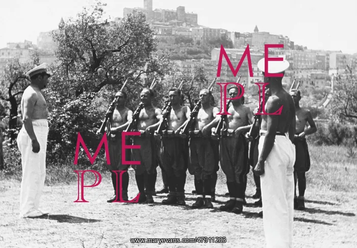 : Fascist militia arms drill : Fascist militia arms drill