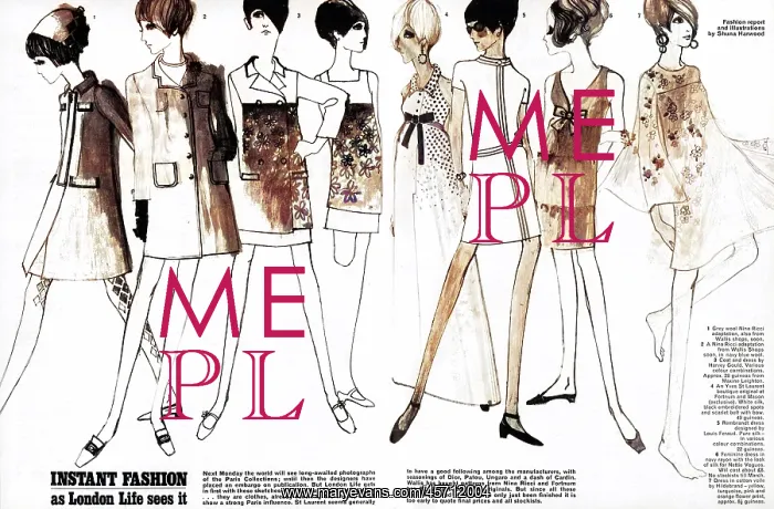 : Fashion Illustration, 1966 : Fashion Illustration, 1966