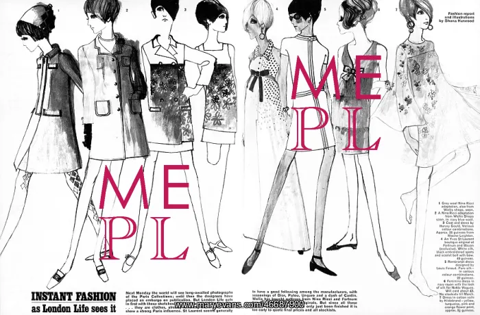 : Fashion Illustration, 1966 : Fashion Illustration, 1966