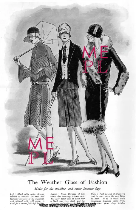 : Fashion modes for summer, 1927 : Fashion modes for summer, 1927