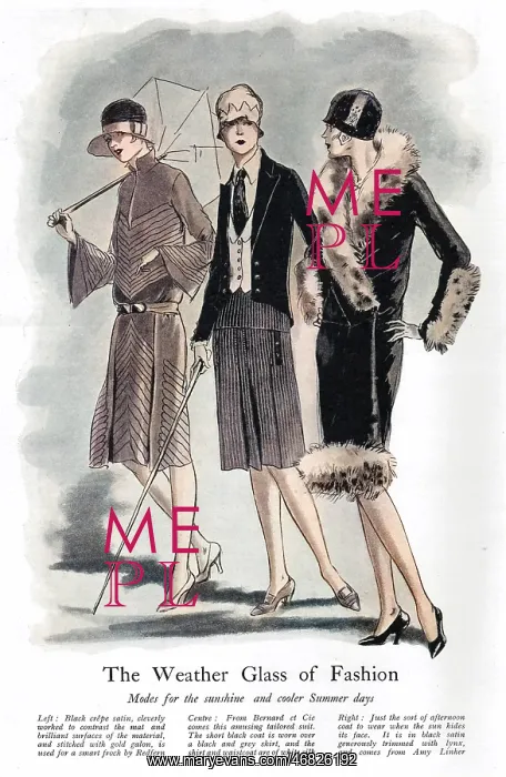 : Fashion modes for summer, 1927 : Fashion modes for summer, 1927