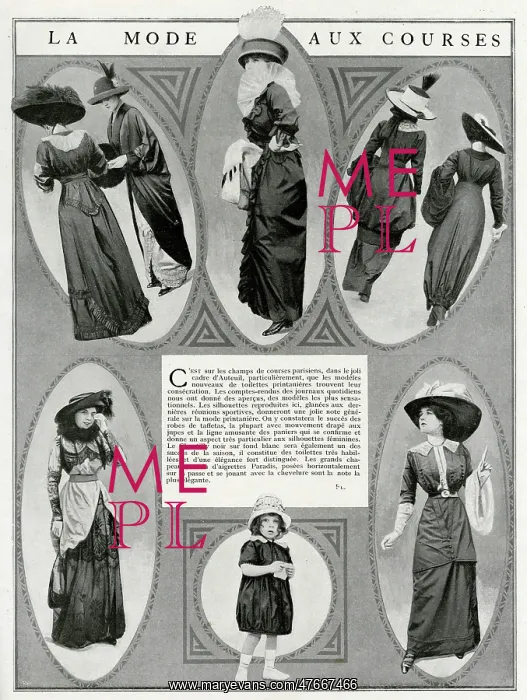 : Fashion at the races 1912 : Fashion at the races 1912