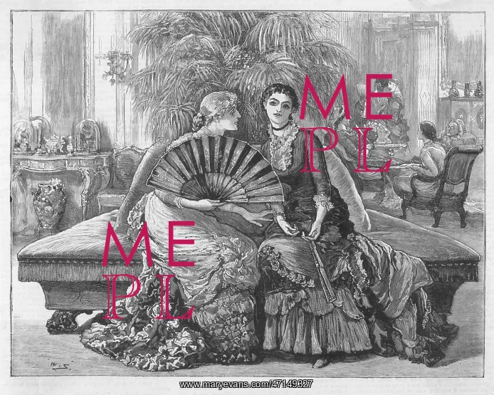 : Fashionable aristocratic ladies after dinner : Fashionable aristocratic ladies after dinner