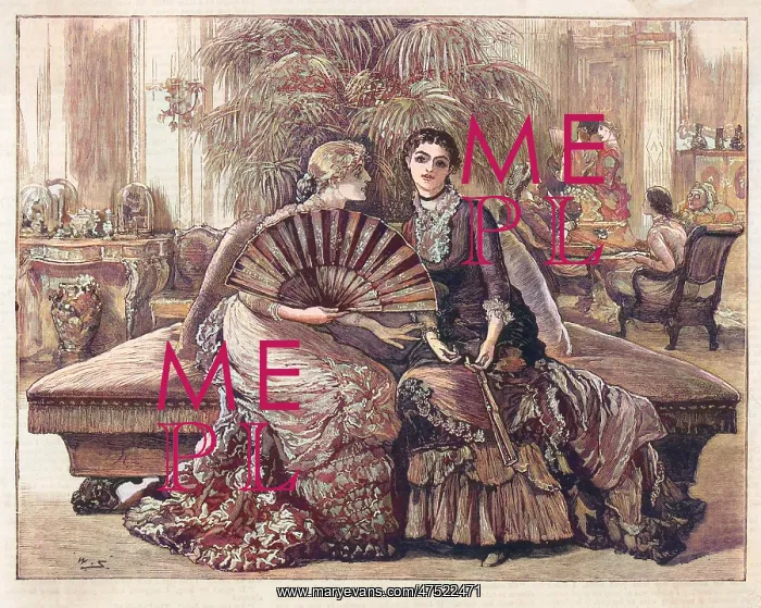  : Fashionable aristocratic ladies after dinner