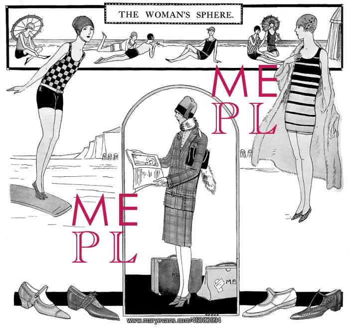 : Fashionable bathing suits of the 1920s : Fashionable bathing suits of the 1920s