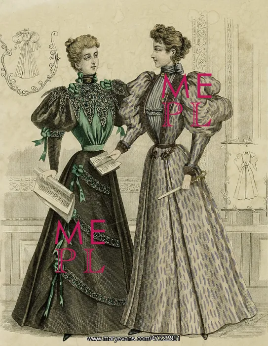: Fashions for the 1890s : Fashions for the 1890s