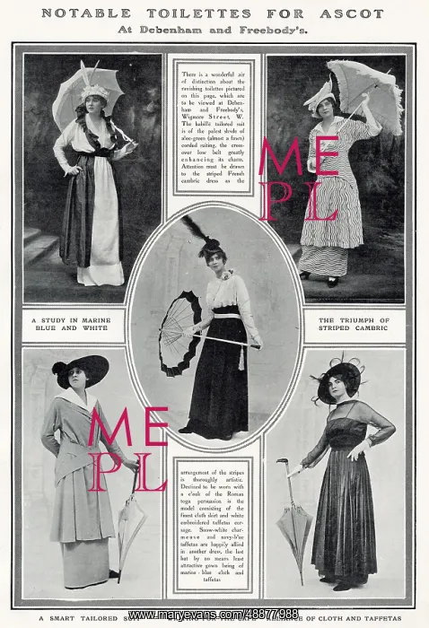 : Fashions for Ascot 1914 : Fashions for Ascot 1914