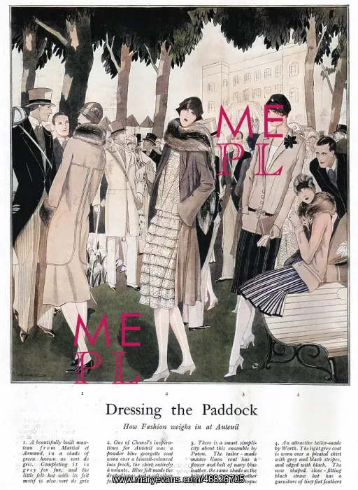 : Fashions in the Auteuil paddock, Paris, 1927 : Fashions in the Auteuil paddock, Paris, 1927