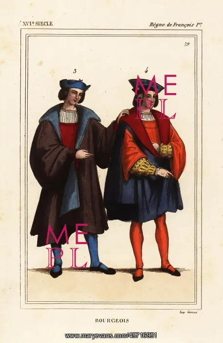 : Fashions of bourgeois men of Paris, reign : Fashions of bourgeois men of Paris, reign