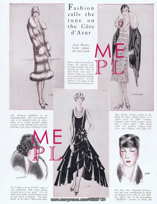 : Fashions on the Cote d'Azur, 1927 : Fashions on the Cote d'Azur, 1927