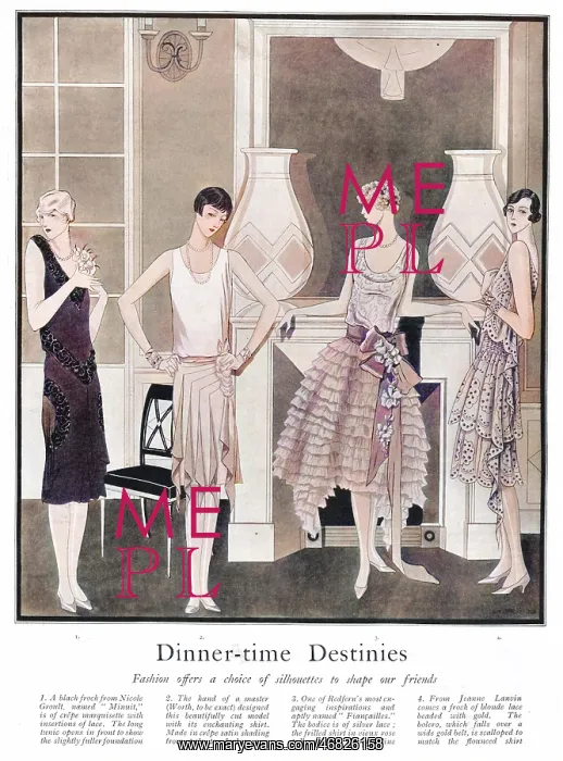 : Fashions for dinner-time, Paris, 1927 : Fashions for dinner-time, Paris, 1927