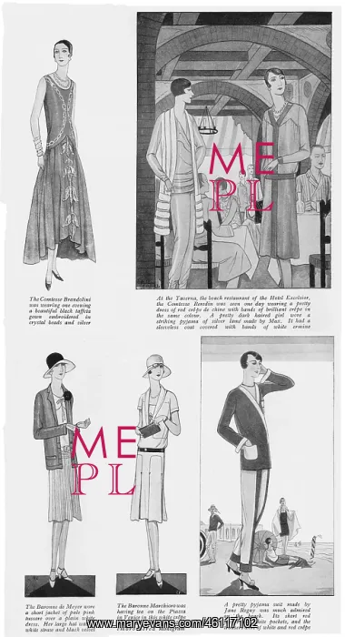 : Fashions at the Lido, Venice, 1927 : Fashions at the Lido, Venice, 1927