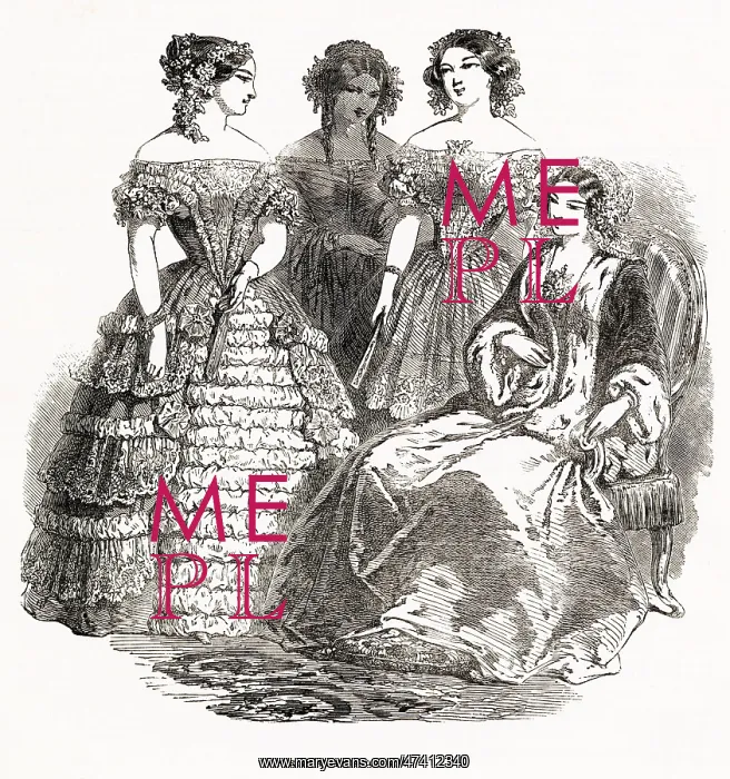 : Fashions for May 1850 : Fashions for May 1850