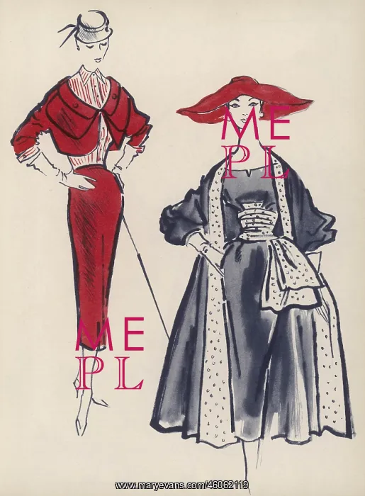 : Fashions by Michael and Digby Morton, 1954 : Fashions by Michael and Digby Morton, 1954