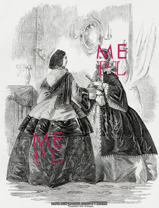 : Fashions for October 1857 : Fashions for October 1857