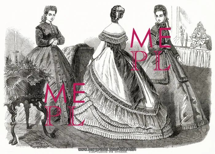 : Fashions for October 1864 : Fashions for October 1864