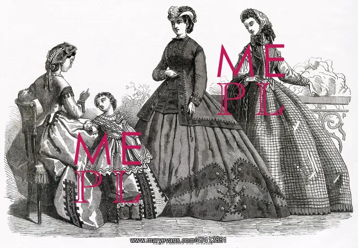 : Fashions for October 1864 : Fashions for October 1864