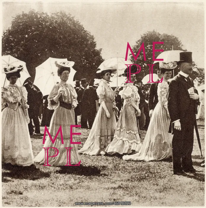 : Fashions at Royal Ascot, c.1903 : Fashions at Royal Ascot, c.1903