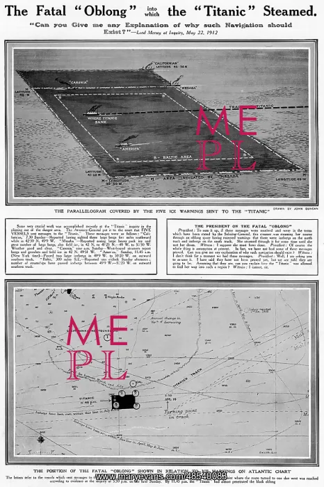 : The fatal oblong into which the Titanic steamed : The fatal oblong into which the Titanic steamed