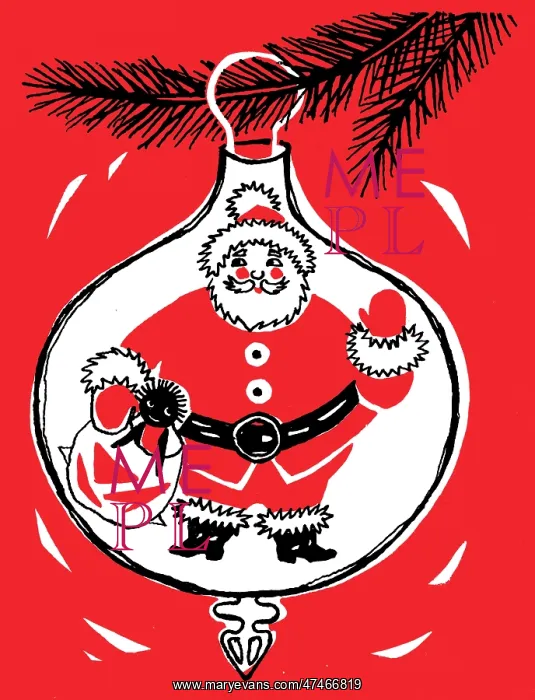  : Father Christmas in a Bauble