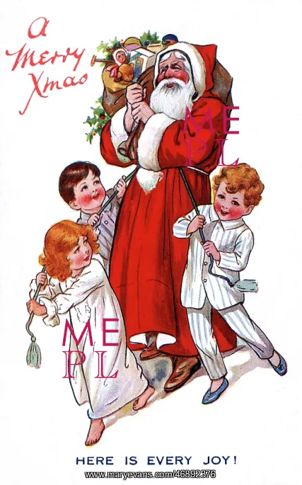 : Father Christmas with children : Father Christmas with children