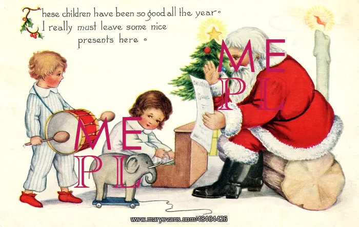 : Father Christmas with children : Father Christmas with children