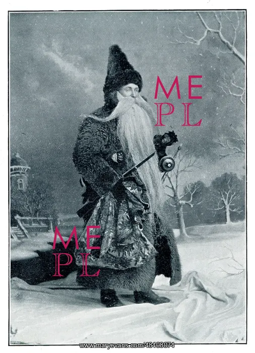  : Father Christmas - costumed man in a studio portrait