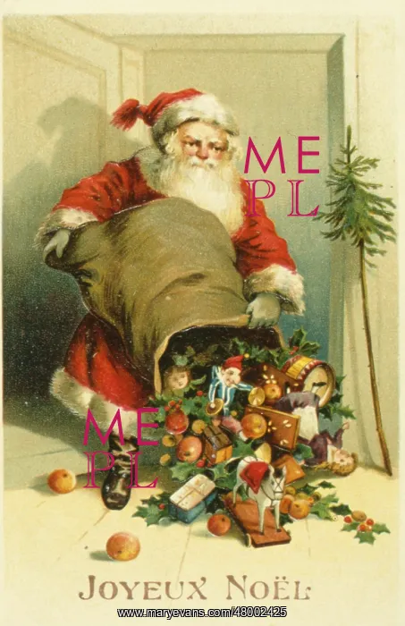 : Father Christmas delivering presents : Father Christmas delivering presents