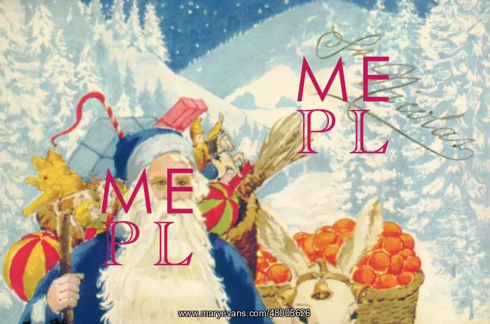 : Father Christmas delivering presents : Father Christmas delivering presents