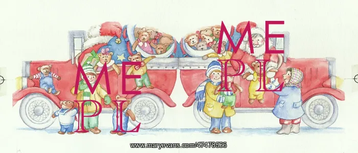 : Father Christmas Delivering Teddies