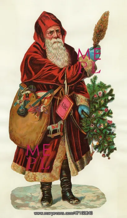 : Father Christmas delivering Xmas presents : Father Christmas delivering Xmas presents