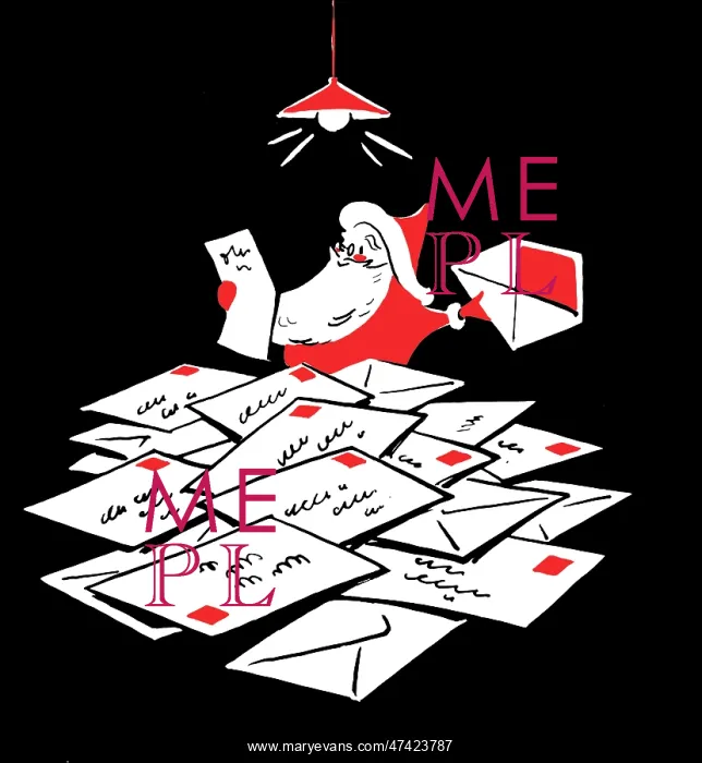  : Father Christmas Reading Letters