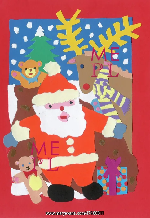 : Father Christmas with Reindeer and Teddies : Father Christmas with Reindeer and Teddies