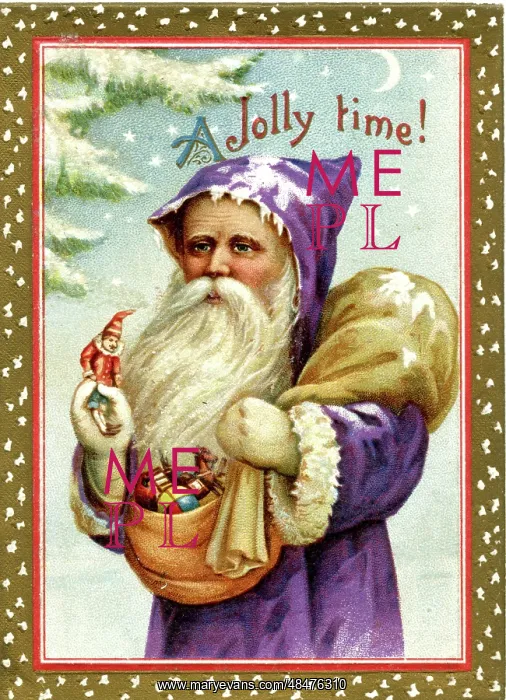  : Father Christmas with sack of toys