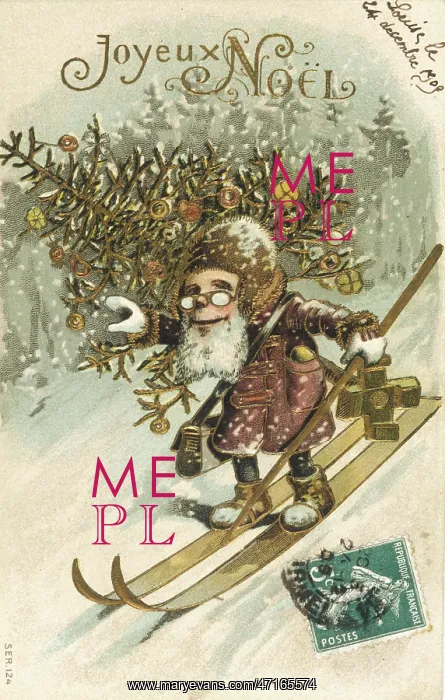  : Father Christmas on skis