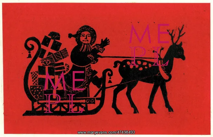 : Father Christmas in his sleigh : Father Christmas in his sleigh
