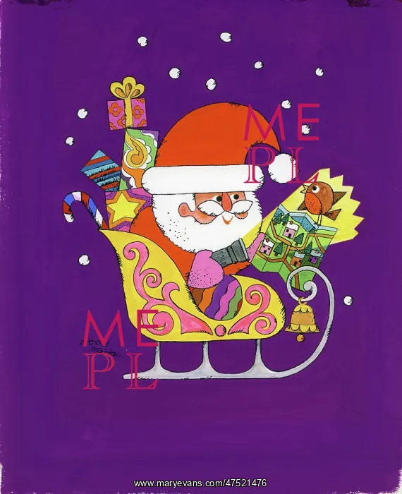 : Father Christmas in his sleigh : Father Christmas in his sleigh