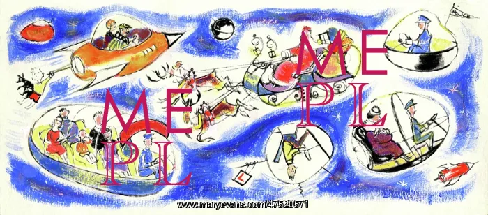 : Father Christmas amongst spacecraft : Father Christmas amongst spacecraft