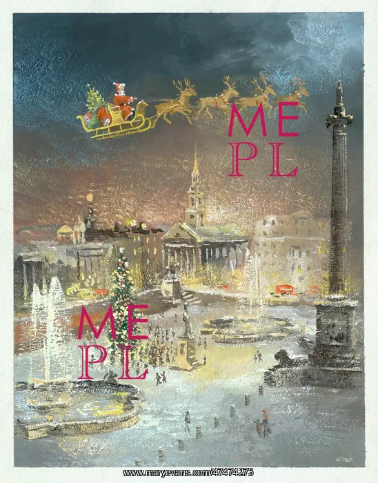  : Father Christmas over Trafalgar Square