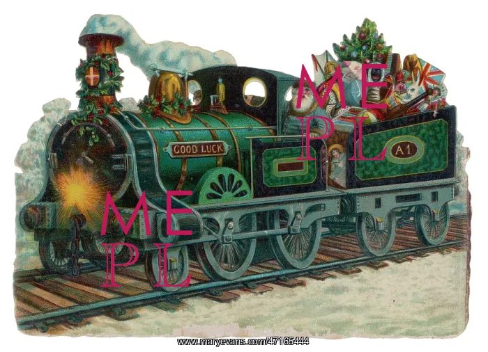  : Father Christmas in a train